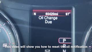 2013 Dodge Charger Oil Change Due Reset