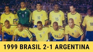 Brasil 2-1 Argentina / Copa América 1999 (Melhores Momentos)