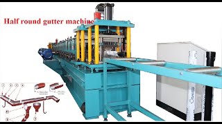 【ZHONGTUO】Rain gutter, half round gutter profile rolling forming machine