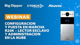 Webinar Cygnus-Akuvox: Configuración / marcha R20K + lector esclavo y administración en nube