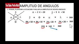 157. #Pensar #plantear la #ecuación y #hallar la #amplitud de #dichos #ángulos #ProfeNick