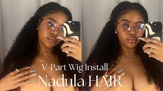 Perfect Summer Hirstyle! V-Part Curly Wig ft. Nadula Hair