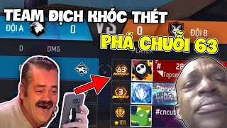 Phá Gãy " Chuỗi 63 Tử Chiến " Hành Team Địch Khóc Thét | Free Fire