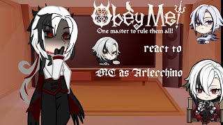 Obey me! react to MC as Arlecchino ll Genshin Impact & Obey me ll (Kaori!!)