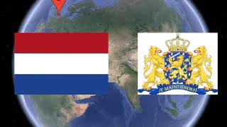 NETHERLANDS 🇳🇱 || Netherlands Capital Amsterdam || Official Language #Dutch || 3D map  🗺️📍#shorts