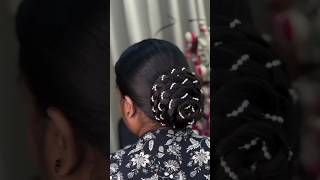 so beautiful hair bun style design subscribe for more