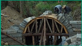 Build stone arch bridges with ancient technology