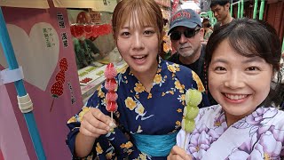 Special guest! ? Eat while walking around the shopping district!