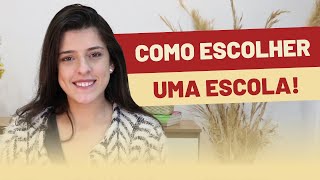 Como escolher uma ESCOLA PARA TRABALHAR? Eu Carol Pedagoga