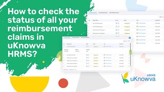 How to check the status of all your reimbursement claims in uKnowva HRMS?