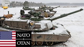 US Army, NATO. M1A2 Abrams tanks during preparations for defense in Lithuania.