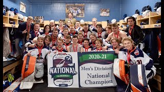 University of Mary Men's Hockey Team Defeats Iowa State for 2021 ACHA National Championship