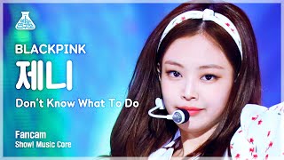 [예능연구소 직캠] BLACKPINK - Don't Know What To Do (JENNIE), 블랙핑크 (제니) @Show! Music Core 20190406