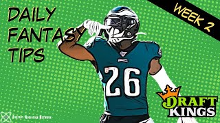 Fantasy Football Draftkings Targets and Values - WEEK 2 DAILY FANTASY