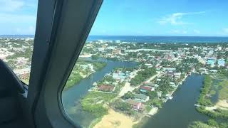 Tropic Air Cessna Caravan 208B Landing San Pedro Airport Belize, SPR, MZSP