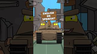 English or Spanish tank? #shorts #homeanimations #cartoon #animation #мультик #tank