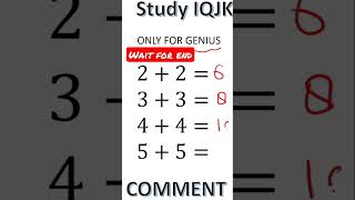 Intelligence test | maths quizz | #maths #shorts #ytshorts #trending #shortvideo #viral #youtube