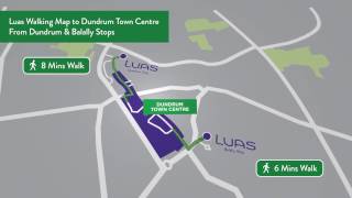 Luas Walking Map to Dundrum Town Centre