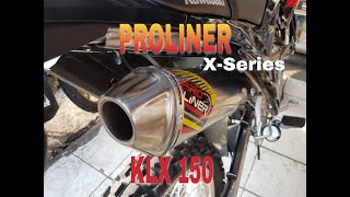 Test Suara Knalpot Proliner XR1-SS Series KLX 150, ngebassssss