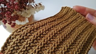 Вяжется проще простого! Стильный УЗОР КРЮЧКОМ. Вязание крючком #crochetpattern