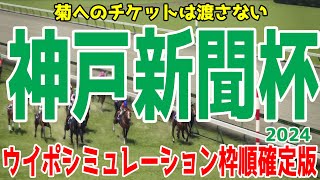 神戸新聞杯2024 枠順確定後ウイポシミュレーション【競馬予想】【展開予想】メリオーレム メイショウタバル ジューンテイク ウエストナウ オールセインツ ビザンチンドリーム サブマリーナ