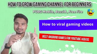 How To Grow Gaming Channel | How To Grow Gaming Channel By Bussid | bussid | pubg | free fire