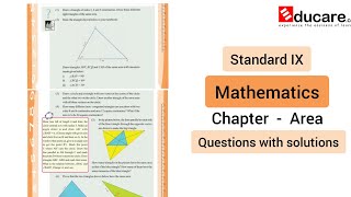 Chapter - Area 9th std maths