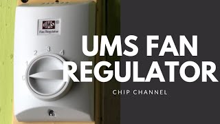 How to replace UMS regulator ceiling fan.