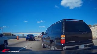 Cut off on freeway and rear ended caught on drive camera | Encore Dash Cam DVR