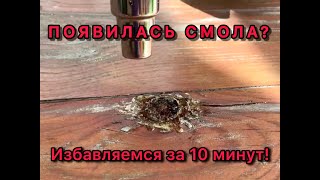 СМОЛА НА ХВОЙНОЙ ДОСКЕ? НЕТ ПРОБЛЕМ! УБИРАЕМ ЗА 10 МИНУТ!