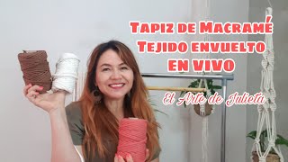 Tapiz De Macramé Técnica De Tejido Envuelto EN VIVO