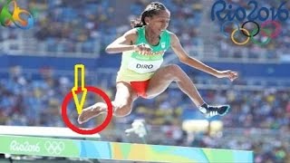 Ethiopian Runner Etenesh Diro Finishes 3000-Meter Steeplechase With 1 Shoe In Rio [VIDEO]