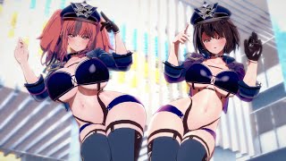 レースクイーンボルチモアとブレマートンで「再会の誓い」【USS Baltimore･Bremerton/MMD/アズールレーン/AzurLane/KKVMD】