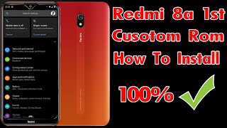 Redmi 8a custom rom install | How to install