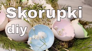 DIY - SKORUPKI JAJEK W DEKORACJI WIELKANOCNEJ