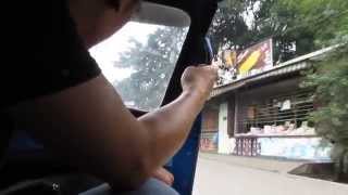 Tricycle ride in Payatas, Quezon City, Philippines