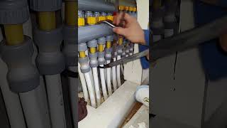 Heating pipe installation process