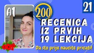 (21) TEST: 200+ RECENICA IZ PRVIH 19 LEKCIJA