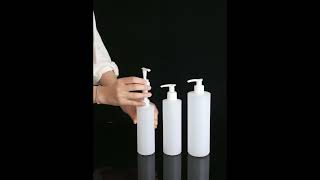 Plastic PP Empty Pump Bottles 500ml 250ml With White Pump