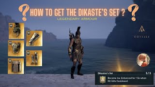 How to get the Legendary Armor - Dikaste’s Set ? | ASSASSIN'S CREED ODYSSEY | FULL GAME DLC