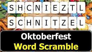 🍺 Oktoberfest German Word Scramble | Fun German Words in English!