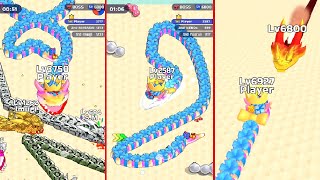 Snake Clash.io World Record Vs Boss Lv6,800 New Epic Snake