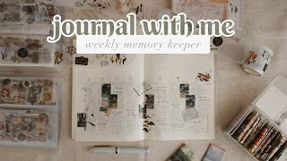 JOURNAL WITH ME; Weekly memory keeping spread on my thinking of you journal