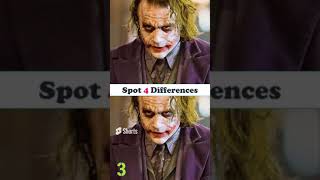 Spot 4 Differences in Joker The Dark Knight