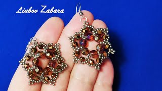 Серьги из бисера в восточном стиле.Oriental-style bead earrings.