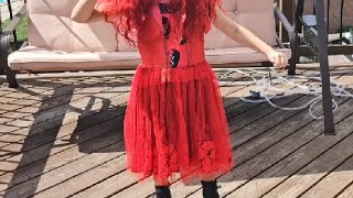 DJYLBV Girls Rise Red Costume Dress Princess Party Suit for 5 12 Years Kids Review