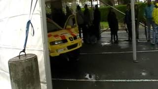 10 Parc fermé (1) and scrutineering at Rallye du Labourd