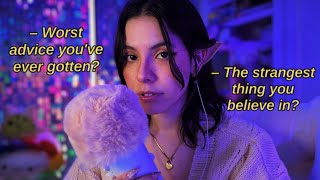 ASMR Asking You Questions to Get To Know You (soft speaking, whispering, unintelligible whispering)