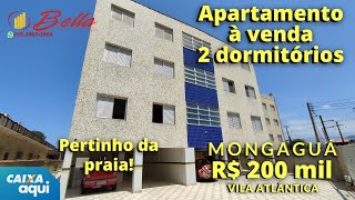 🟢 Apartamento à venda em Mongaguá. Perto da praia com 2 dormitórios.