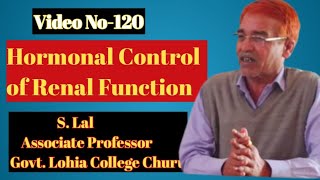 Hormonal Control of Renal Function II Video No.-120 II